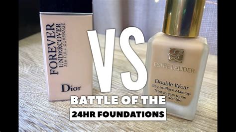 dior forever vs estee lauder double wear|dior forever skin glow foundation.